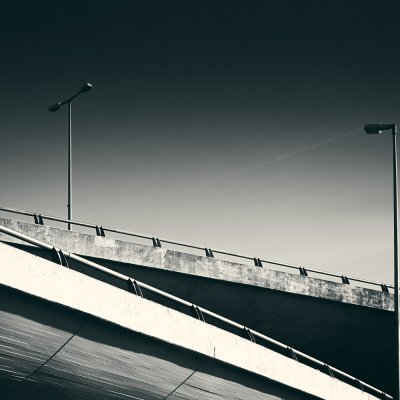 Highway bridge lamps, Berlin Wilmersdorf
